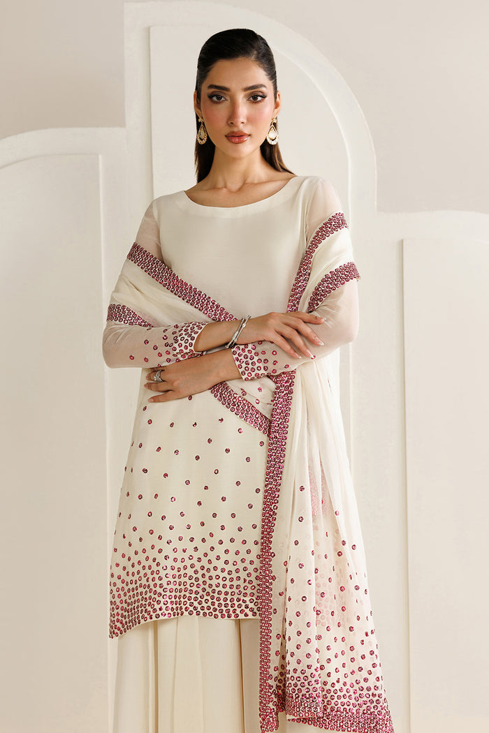 03-Piece Luxury Embroidered Chiffon Suit - Ready To Wear