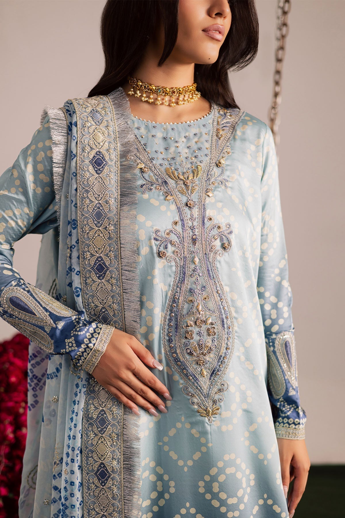 3 Piece Stitched Lawn suit - Ready to Wear