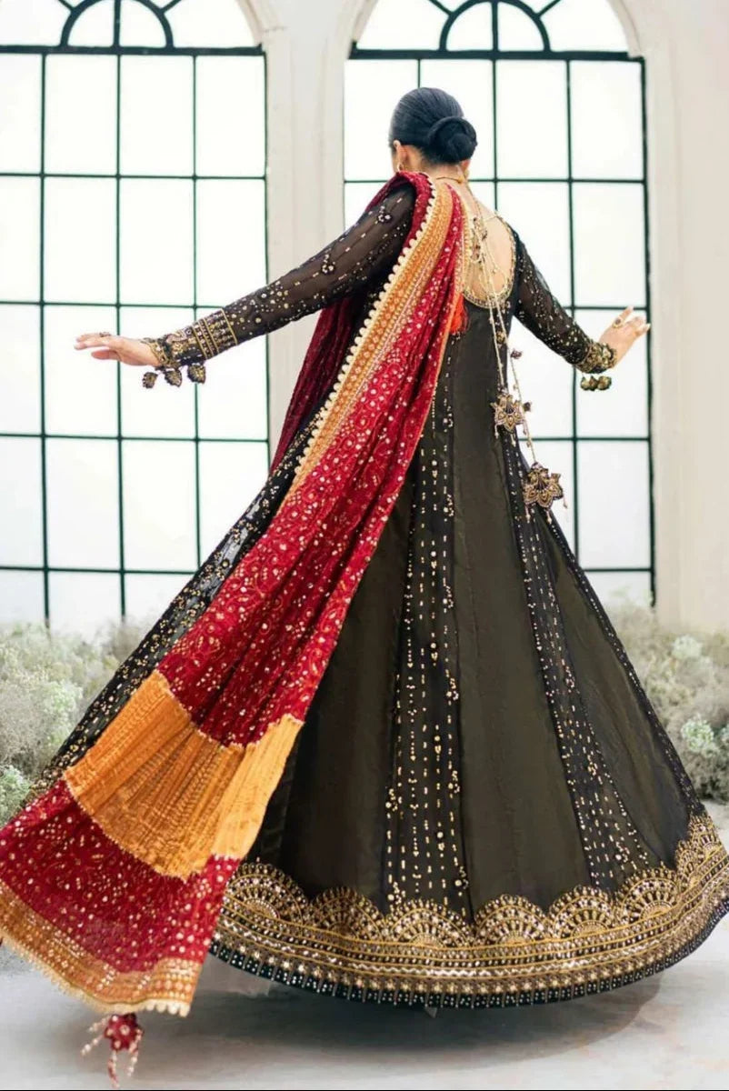 Black Majesty – Chiffon Frock Ready-to-Wear 3-Piece