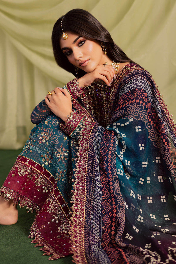 Embroidered Lawn 3 Piece Stitched Suit Ready To Wear