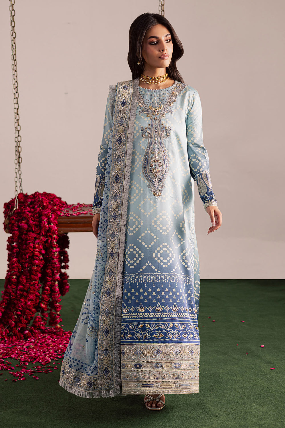 3 Piece Stitched Lawn suit - Ready to Wear