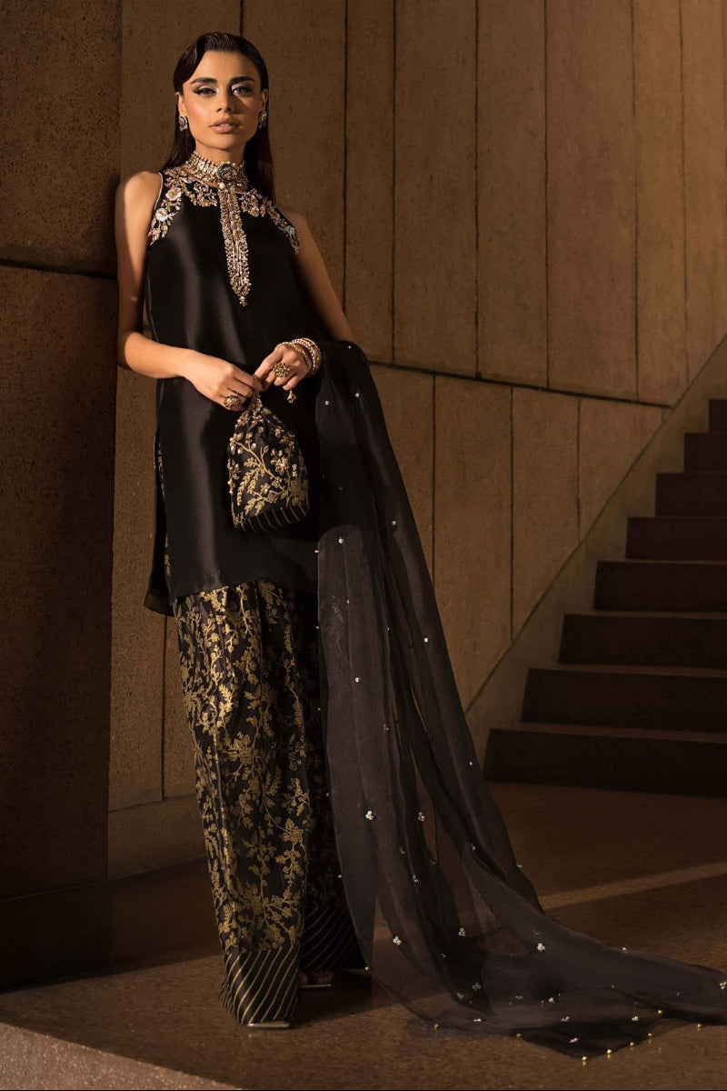Most Demanding Soft Shamooz Silk Addawork Outfit | Ready To Wear