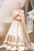 Off White Bridal Collection Net 3 Piece | Read To Wear