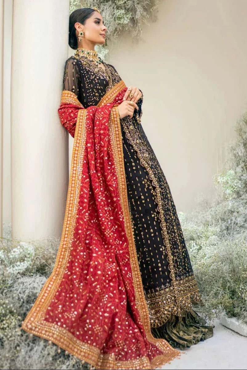 Black Majesty – Chiffon Frock Ready-to-Wear 3-Piece