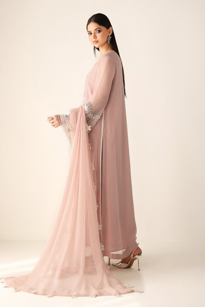 03-Piece Luxury Chiffon Hand-Embellished suit | ready to wear
