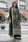 03-Piece Heavy Embroidered Chiffon Long Shirt Suit | Ready To Wear
