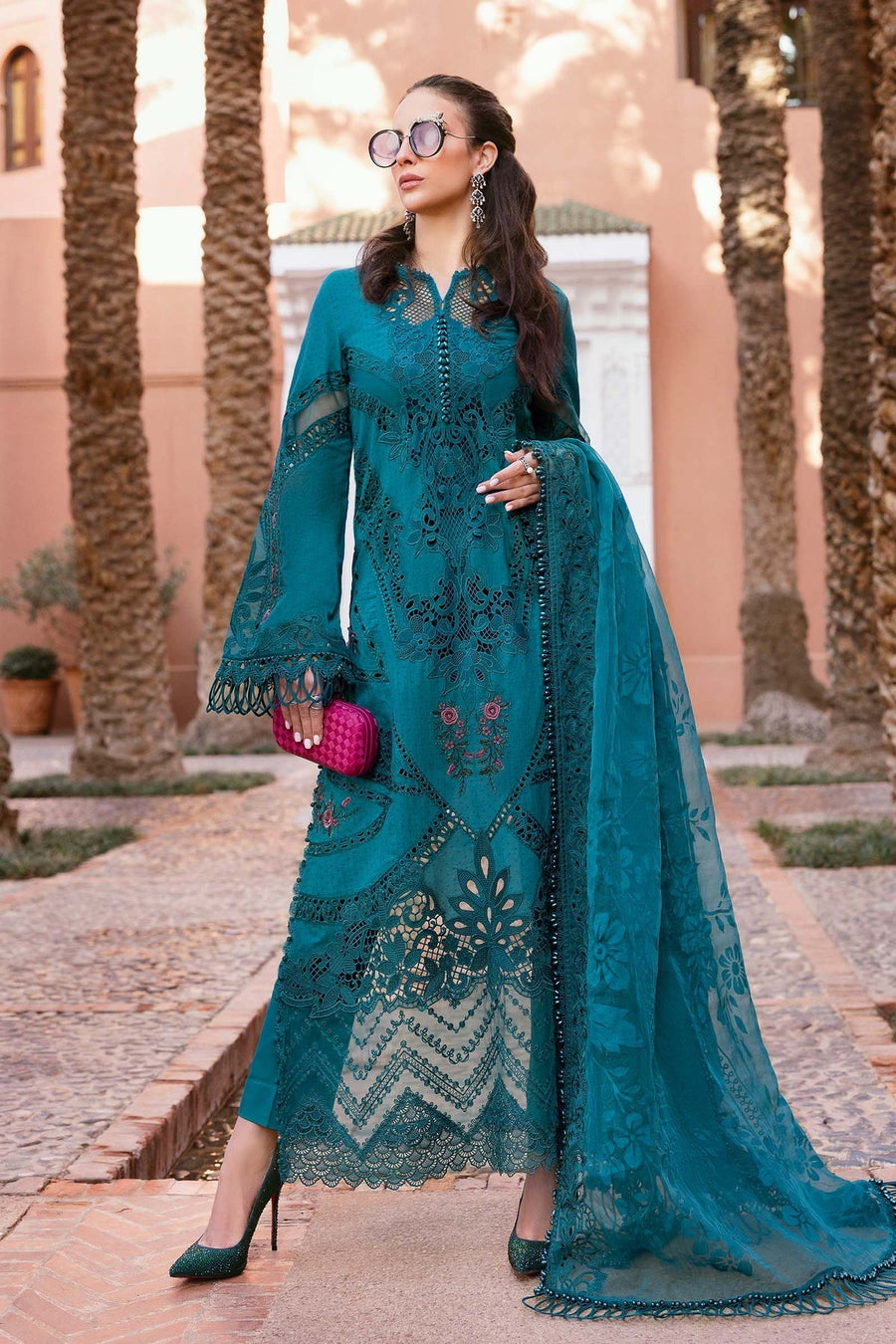 03-Piece Luxury Chikankari Lawn Suit with - Ready To Wear