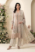 03-Piece Embroidered Chiffon Suit With Printed Silk Dupatta | Ready To Wear