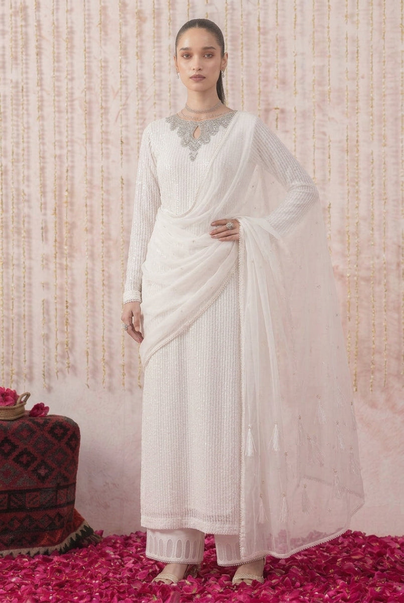 Heavy Embroidered Chiffon 3-Piece Suite | Ready To Wear