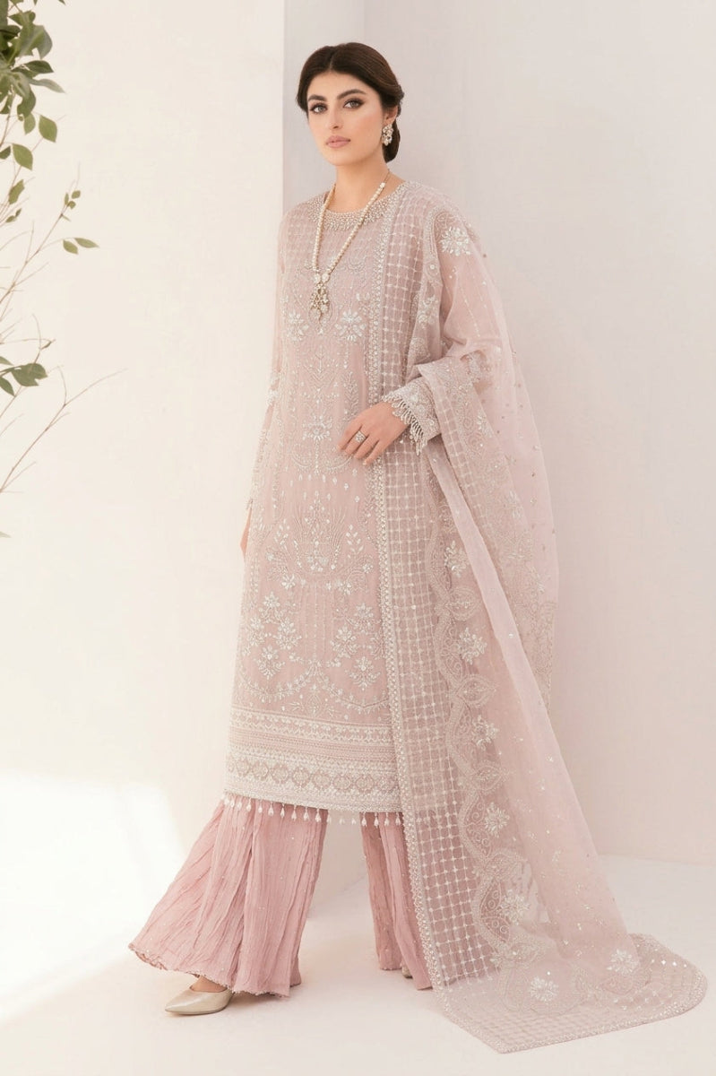 Heavy Sequence Embroidered Organza 3-Piece Suit | Ready To Wear