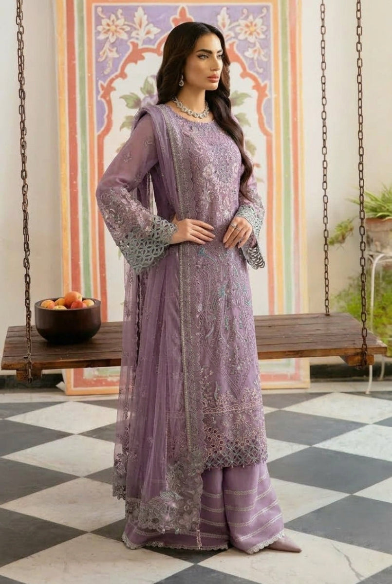 Luxury Embroidered Chiffon 3-Piece Suit | Ready To Wear