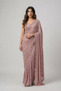 Semi Pure Chiffon Sequence Embroidered Saree | Ready To Wear