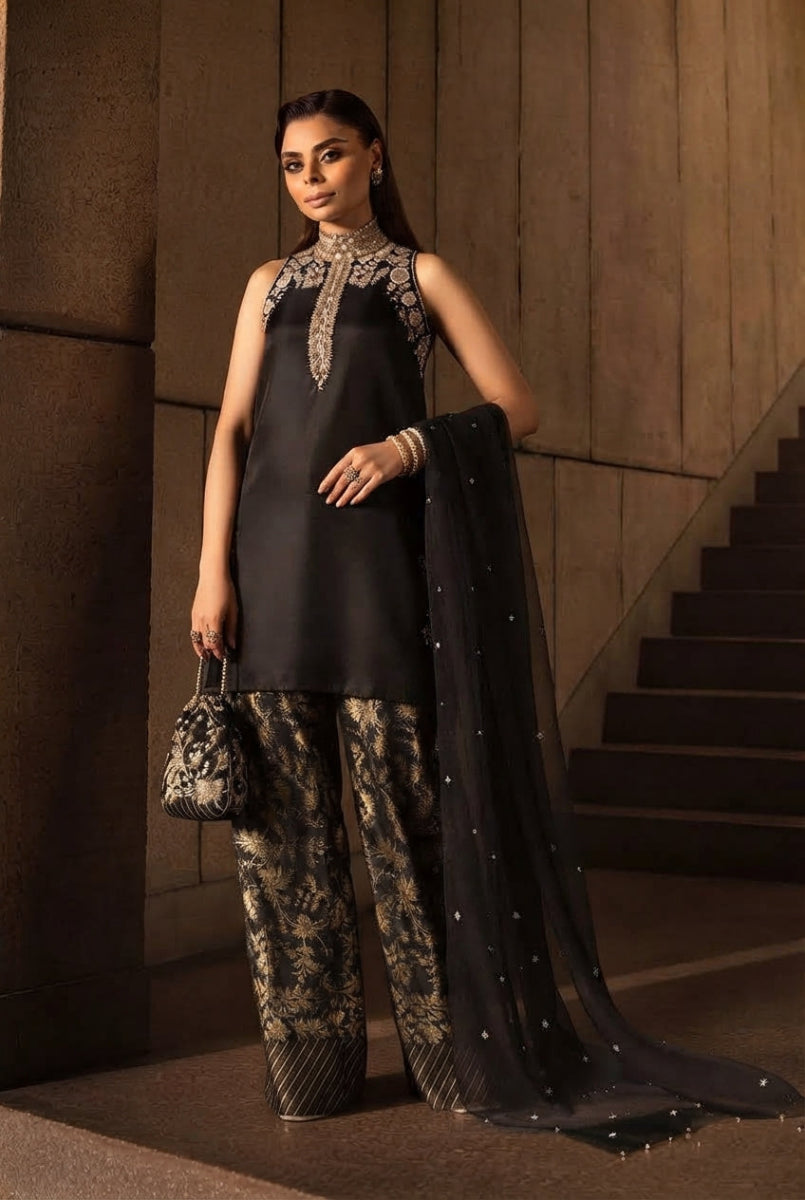 Most Demanding Soft Shamooz Silk Addawork Outfit | Ready To Wear