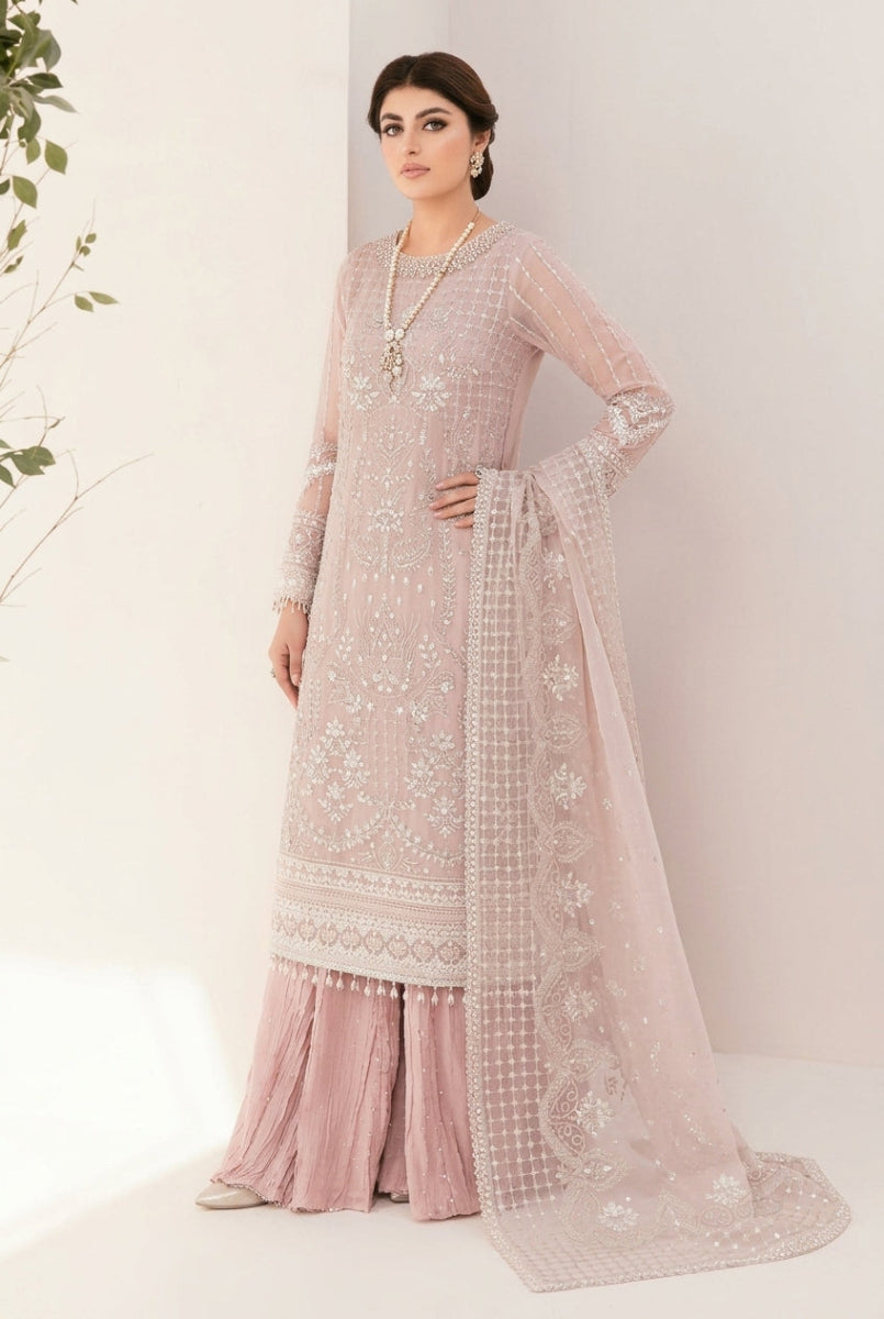 Heavy Sequence Embroidered Organza 3-Piece Suit | Ready To Wear