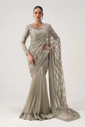 03-Piece Heavy Embroidered Chiffon Saree | Ready To Wear