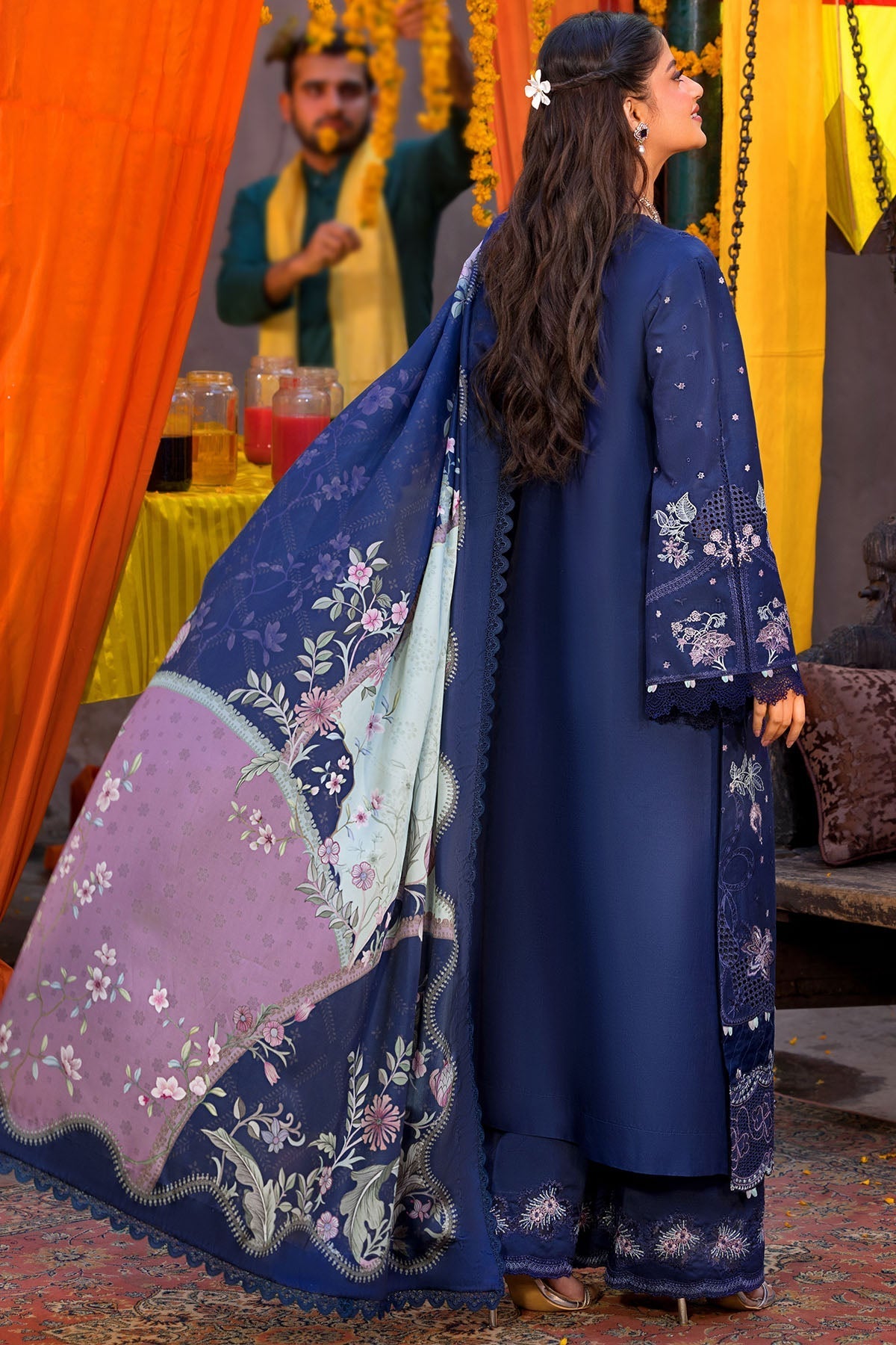 03-Piece Embroidered Lawn Dress - Ready To Wear