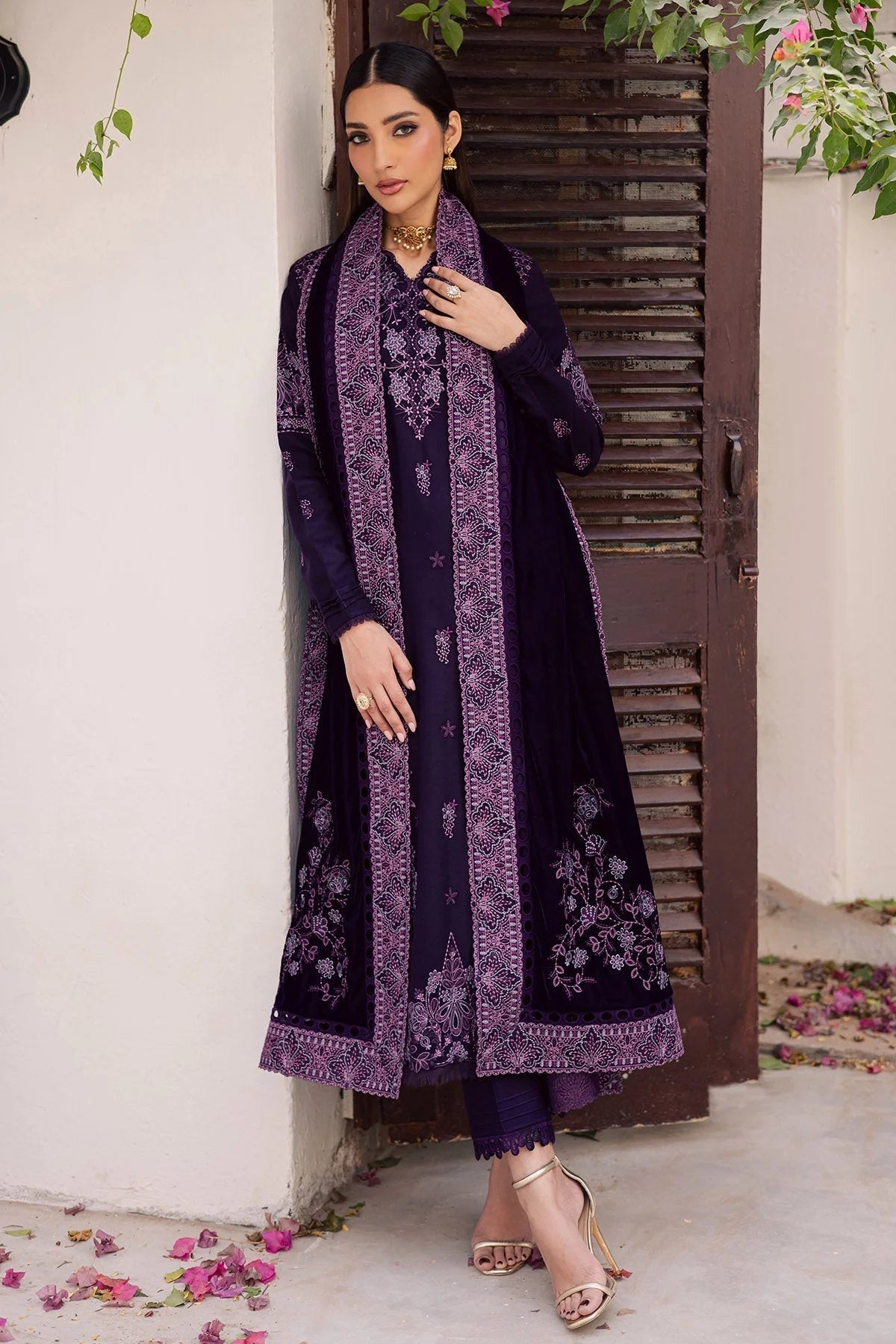 Spangle Velvet 3-Piece Suit | Ready to Wear