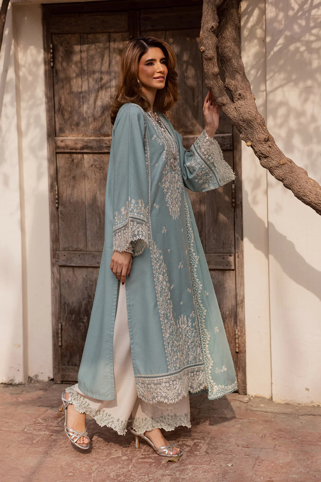 03-Piece Egyptian Lawn Embroidered Suit - Ready To Wear