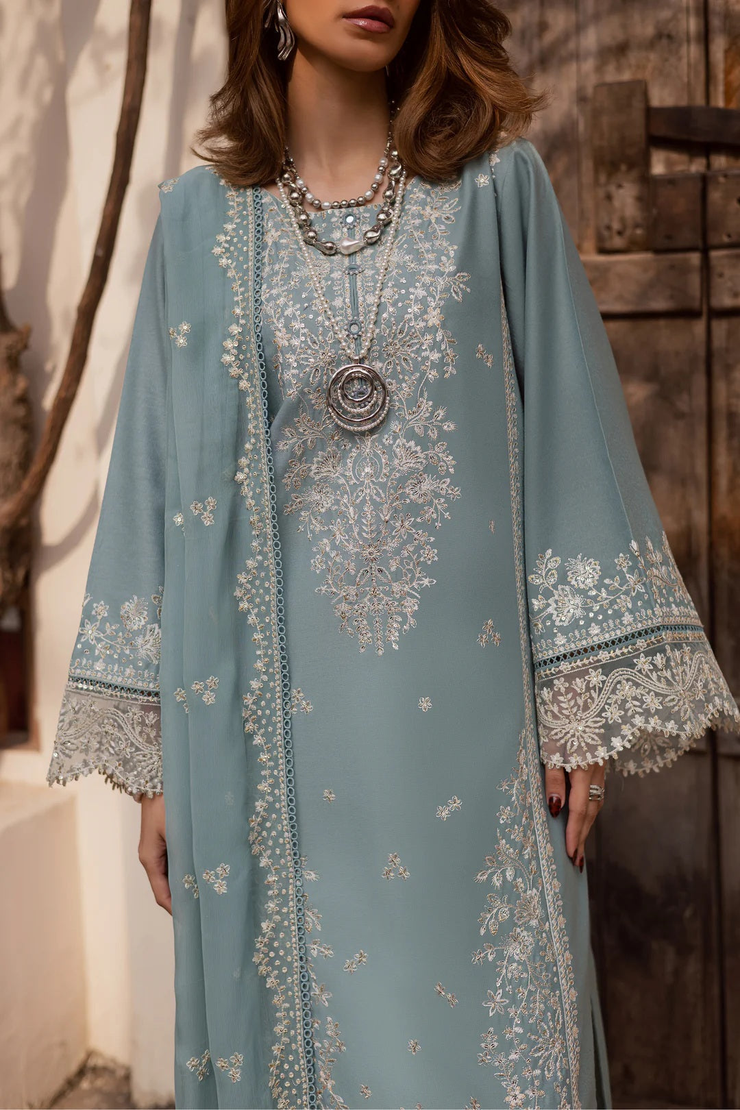 03-Piece Egyptian Lawn Embroidered Suit - Ready To Wear