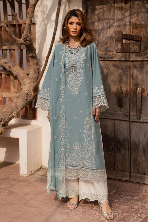 03-Piece Egyptian Lawn Embroidered Suit - Ready To Wear