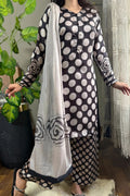 03-Piece Floral Printed SIlk Suit | Ready To Wear