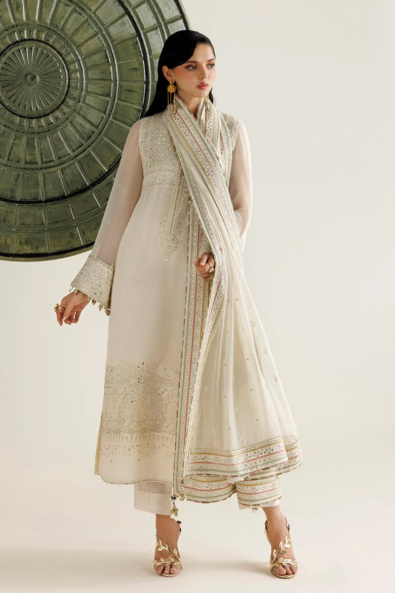 Embroidered Semi-Pure Chiffon 3 Peice Suit | Ready To Wear