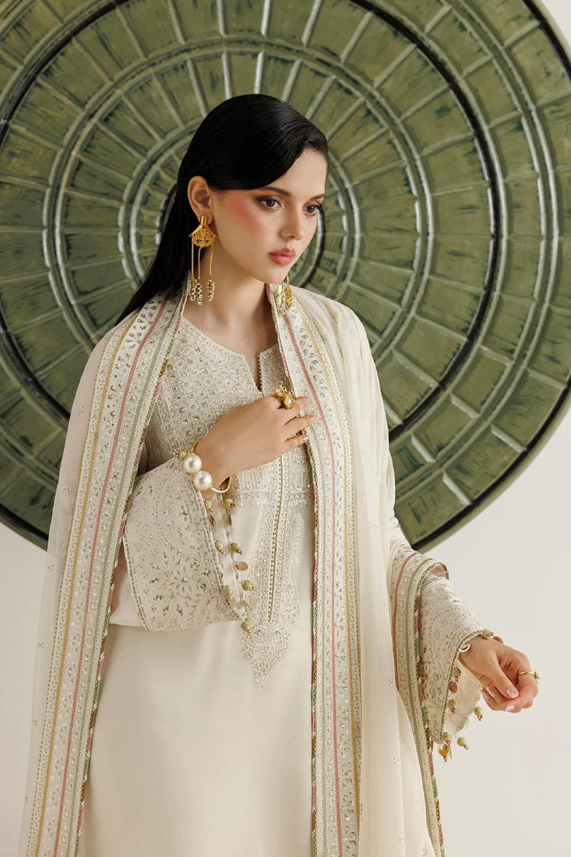 Embroidered Semi-Pure Chiffon 3 Peice Suit | Ready To Wear
