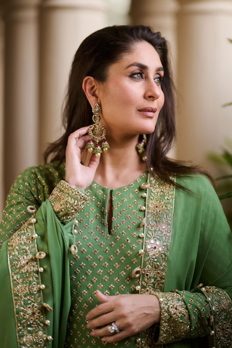Sequence Embroidered Semi-Pure Chiffon 3 Pc Suit | Ready To Wear