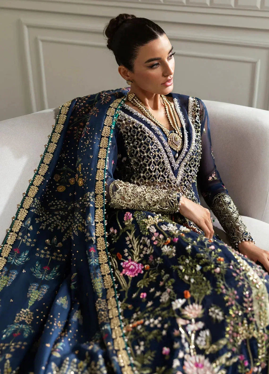 3 Piece Organza Suit With Silk Dupatta | Ready To Wear