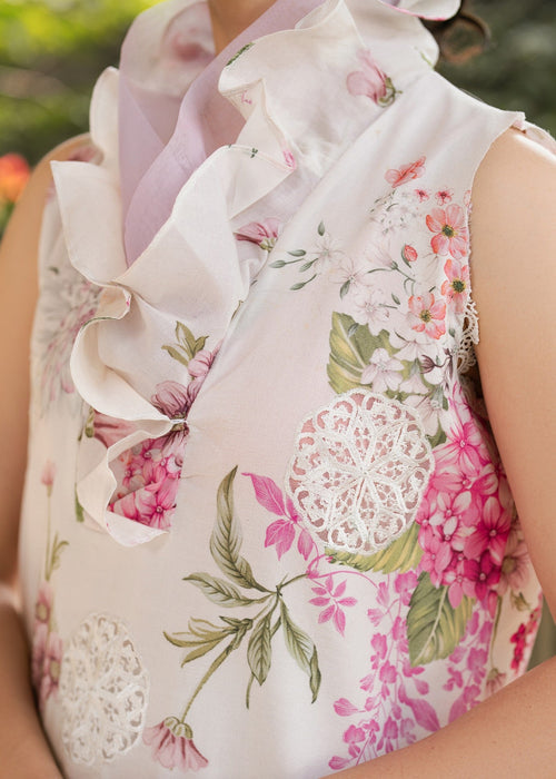 3-Piece Digital Print Embroidered Lawn Dress